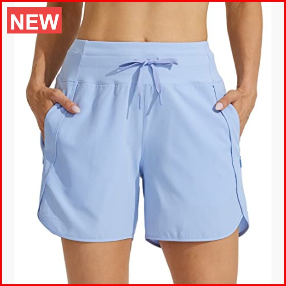 5" Quick Dry Polyester Spandex Running Shorts Hig… - image 4
